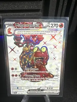 Pokemon Magcargo EX 191/167 Scarlet & Violet Twilight Masquerade Ultra Rare Holo - Image 1