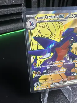 Pokemon TCG Cynthia's Garchomp EX 215/182 Destined Rivals Ultra Rare - Image 2
