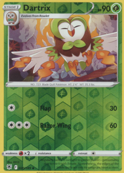 Dartrix 020/189 Astral Radiance Reverse Holo Uncommon -NM- Pokemon DNA GAMES - Image 1