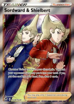 Pokemon TCG Silver Tempest Trainer Gallery #TG28/TG30 Sordward & Shielbert - Image 1