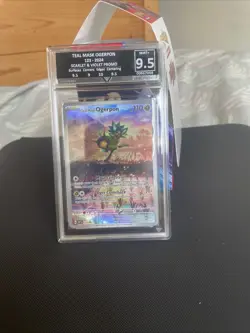 Teal Mask Ogerpon GetGraded Mint+ 9.5 123 Promo Pokemon Scarlet and Violet - Image 1