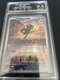 Teal Mask Ogerpon GetGraded Mint+ 9.5 123 Promo Pokemon Scarlet and Violet - Image 3