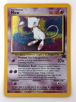 Pokemon TCG Mew 9/53 WOTC Black Star Promo Holo Rare LP Vintage 2001 - Image 2