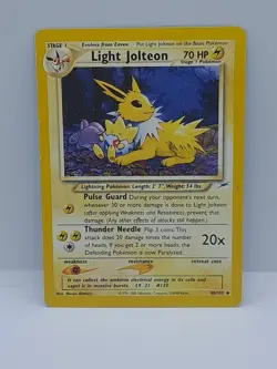 Pokemon TCG Light Jolteon Neo Destiny 48/105 Regular Unlimited Uncommon - PLAYED - Image 1