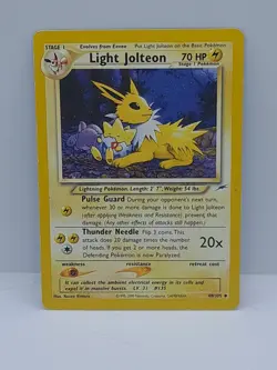 Pokemon TCG Light Jolteon Neo Destiny 48/105 Regular Unlimited Uncommon - PLAYED - Image 2