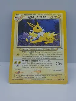 Pokemon TCG Light Jolteon Neo Destiny 48/105 Regular Unlimited Uncommon - PLAYED - Image 3