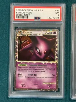 Espeon Prime #81 PSA 7 & Umbreon Prime #86 PSA 7 Sequential Pokemon Undaunted - Image 3