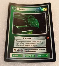 Star Trek CCG: Blaze Of Glory - "Goraxus" Very Rare Foil Card - D'deridex Class - Image 1
