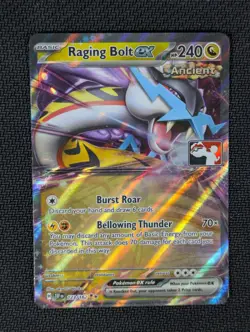 Raging Bolt ex Pokemon Prize Pack Series Cards TEF 123/162 Double Rare - Image 1