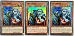 3 x SESL-EN042 Uni-Zombie - Super Rare 1st Edition Near Mint YuGiOh Card - Image 1