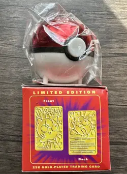 SEALED Burger King Jigglypuff Red Pokemon 23K Gold-Plated Trading Card Pokeball - Image 2