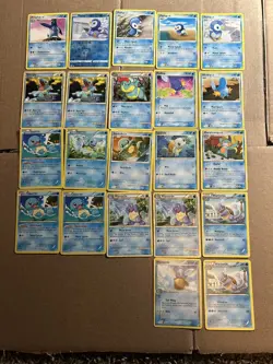 Pokemon - Water Starters - 2013-2006 - 22 Cards Collection Bulk - Image 1