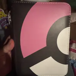 New Pokemon Card Trading Binder (Pink Pokeball) Binder - Image 1