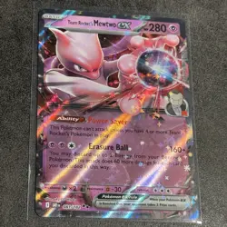 Team Rockets Mewtwo EX 081/182 Destined Rivals Card Near Mint pokemon - Image 1