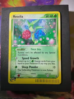 Roselia 9/97 Holo Rare Pokemon EX Dragon Played Single Card TCG - Image 1