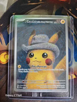 Pikachu with Grey Felt Hat Pokemon Van Gogh SVP EN-SV 085 Sealed Promo Card - Image 2