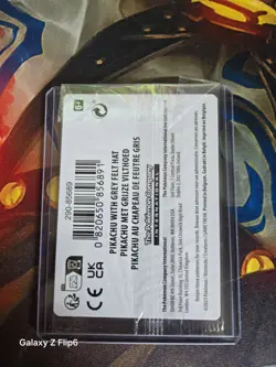 Pikachu with Grey Felt Hat Pokemon Van Gogh SVP EN-SV 085 Sealed Promo Card - Image 4