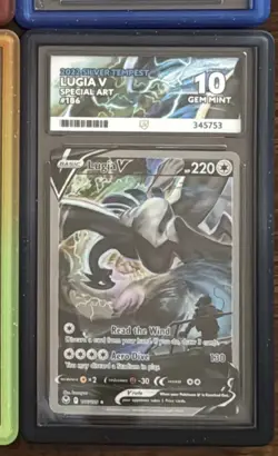 Lugia V Alt Art Silver Tempest 186/195 Pokemon Card Ace 10 Gem Mint - Image 1