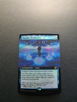 MTG Edge of Eternities Moonlit Meditation Enchantment - Aura FOIL #0327 - Image 1