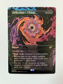 MTG Archenemy's Charm (Borderless) FOIL Edge of Eternities Magic the Gathering - Image 1