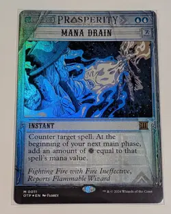 Mtg. Mana Drain. Foil. Outlaws of Thunder Junction: Breaking News. Nm - Image 1