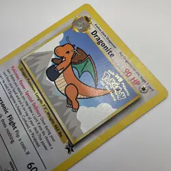 1999 Pokemon TCG Dragonite Black Star Promo Kids WB The First Movie - Image 3