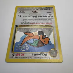1999 Pokemon TCG Dragonite Black Star Promo Kids WB The First Movie - Image 5