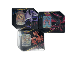 Pokemon TCG: Crown Zenith Tin Set of 3 Galarian Articuno Moltres Zapdos Sealed - Image 1