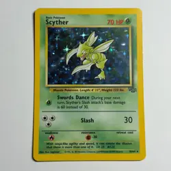Pokemon TCG Scyther Holo Rare Jungle Set 10/64 WOTC Vintage 1999 - Image 1