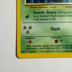 Pokemon TCG Scyther Holo Rare Jungle Set 10/64 WOTC Vintage 1999 - Image 5