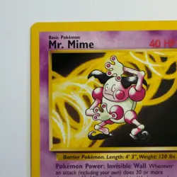 Pokemon TCG Mr. Mime Non Holo Rare Jungle Set 22/64 WOTC Vintage 1999 - Image 3