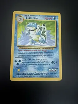 Pokemon Blastoise 2/102 Set Base Rara Holo Unlimited Wizards ITA Carte Vintage - Image 5