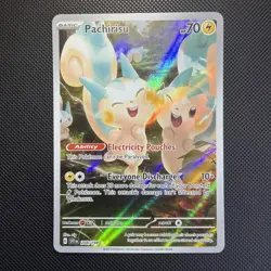 Pokemon TCG Pachirisu Scarlet Violet Base Set 208/198 Holo Illustration Rare - Image 1