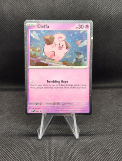 Pokemon TCG Cleffa SVP 095 Cosmos Holo Promo w Fart Swirl NM/M - Image 1