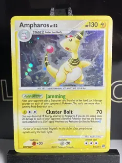 Ampharos - D&P: Secret Wonders Holo Rare 1/132 (2007) Pokemon TCG WoTC - Image 3