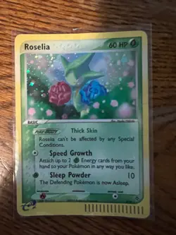 Pokemon TCG Roselia EX Dragon 9/97 Holo Rare 9/97 LP/MP - Image 1