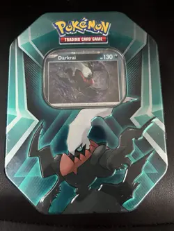 Sealed Pokemon TCG Triple Whammy Collector Tin Darkrai Foil + Booster Packs - Image 1