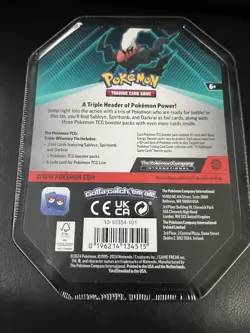 Sealed Pokemon TCG Triple Whammy Collector Tin Darkrai Foil + Booster Packs - Image 2