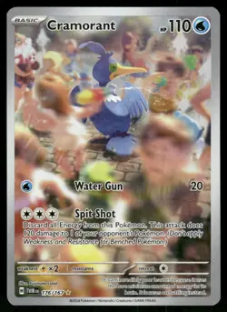 Cramorant - 176/167 Illustration Rare Holo NM Pokemon SV06: Twilight Masquerade - Image 1