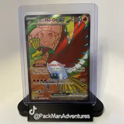 POKEMON - ETHAN'S HO-OH EX 209/182 FULL ART ULTRA RARE HOLO S&V DESTINED RIVALS - Image 1