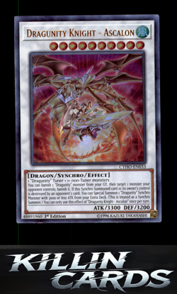 1st Edition Dragunity Knight - Ascalon CYHO-EN033 Ultra Rare Cybernetic Horizon - Image 1