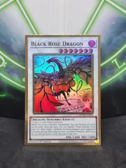 Yugioh Black Rose Dragon MGED-EN026 Premium Gold Rare 1st Edition NM - Image 1