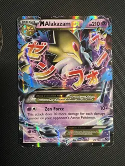 Pokemon M Alakazam EX Holo Ultra Rare TCG Card 26/124 XY Fates Collide Hp - Image 1
