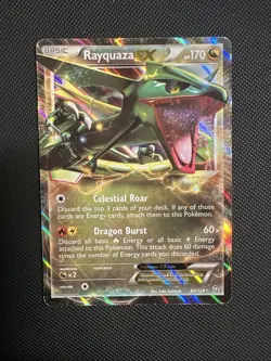 Pokemon TCG Rayquaza EX Holo Rare Card 85/124 Exalted Dragons Series - Image 1