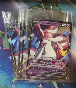 x1 Jumbo Dark Sylveon V SWSH134 Card Pokemon Pokemon TCG Celebrations Promo BIG - Image 3