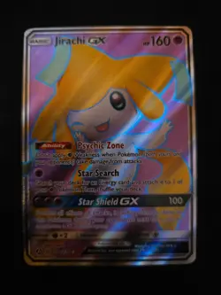 Jirachi GX 79a/236 Alternate Art Promo Full Art Holo Sun & Moon Pokemon Card NM - Image 1