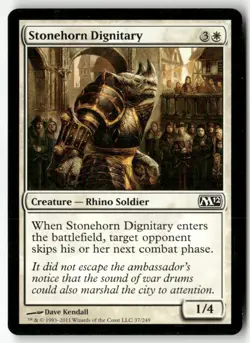 STONEHORN DIGNITARY #37 (COMMON) MTG MAGIC 2012 (M12) - Image 1