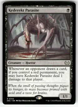 KEDEREKT PARASITE #144 (RARE) MTG COMMANDER: DUSKMOURN: HOUSE OF HORROR - Image 1