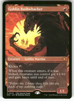 GOBLIN BUSHWHACKER (SHOWCASE) #78 (MYTHIC RARE) MTG SPECIAL GUESTS - Image 1