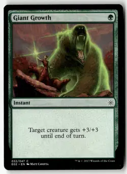 GIANT GROWTH #32 (COMMON) MTG EXPLORERS OF IXALAN - Image 1